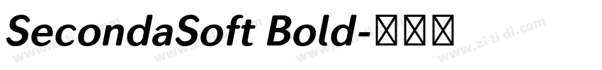 SecondaSoft Bold字体转换 SecondaSoft Bold字体转换